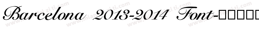 Barcelona 2013-2014 Font字体转换